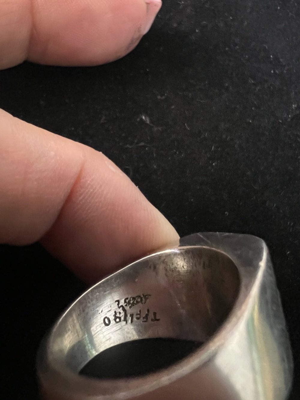TAXCO 925 STERLING SILVER TIGERS EYE INLAY RING. SOLID - Picture 5 of 8